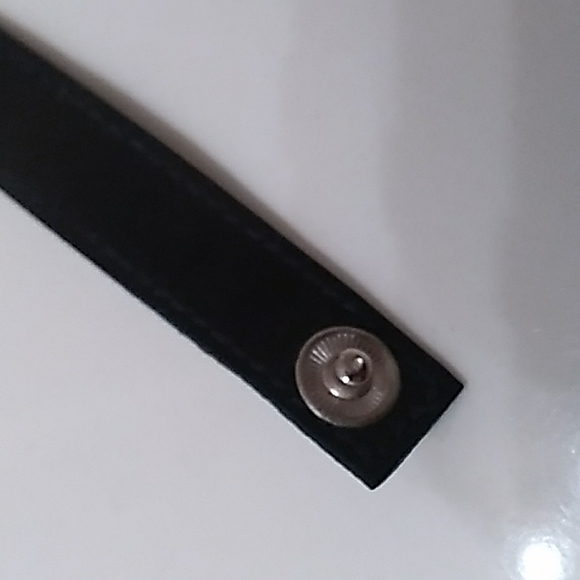 A BARSE STERLING SILVER & LEATHER BRACELET 7" - Picture 4 of 7